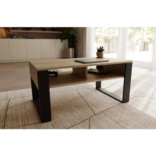 Stolik kawowy ST7 dąb sonoma prostokątny nowoczesny loft